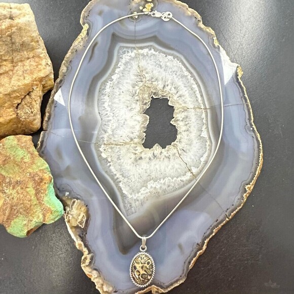 Carolyn Pollack Sterling Picture Jasper Pendant with 16" Necklace For Women - Picture 3 of 10